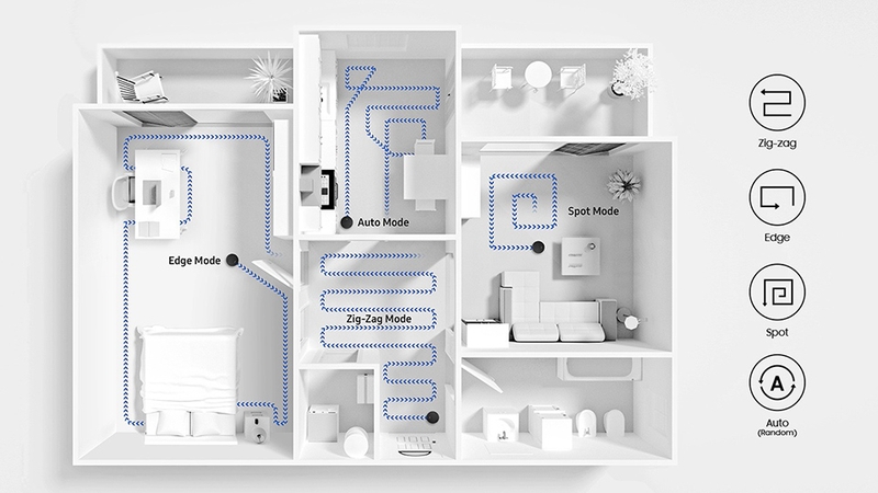 Robot hút bụi lau nhà Samsung VR05R5050WK/SV (hình 6)