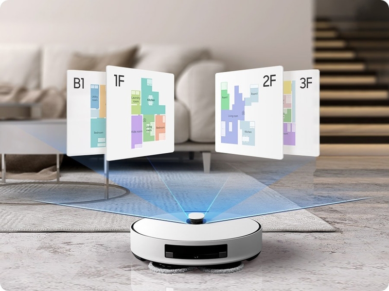 Robot hút bụi lau nhà Samsung VR7MD96514G/SV (hình 9)