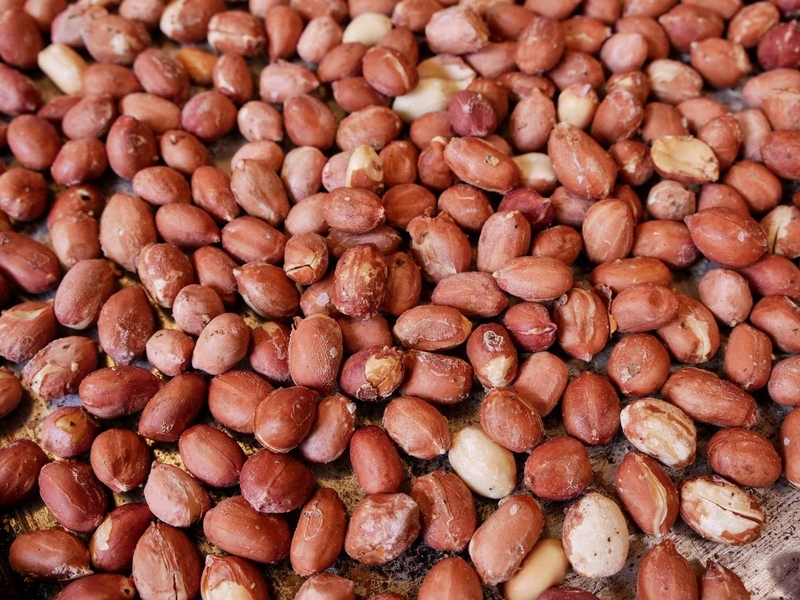 rửa lạc trước khi rang hình 5