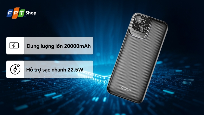 20000mah golf p52 225w