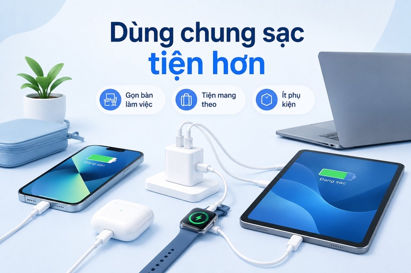 sạc iPhone có dùng được cho iPad ảnh 9