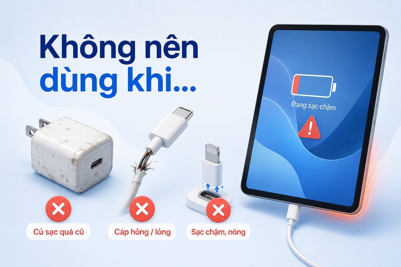 sạc iPhone có dùng được cho iPad ảnh 10
