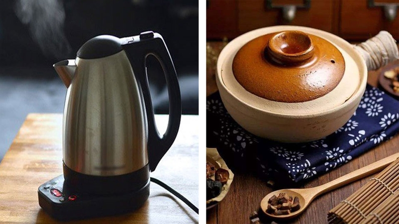 Ấm siêu tốc không đáp ứng được thời gian và nhiệt độ sắc thuốc