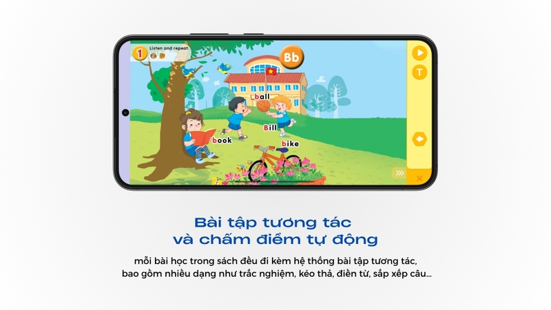 Bài tập tương tác và chấm điểm tự động