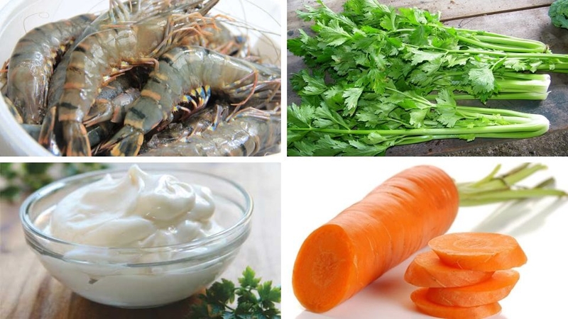 salad tôm cần tây sốt mayonnaise 1