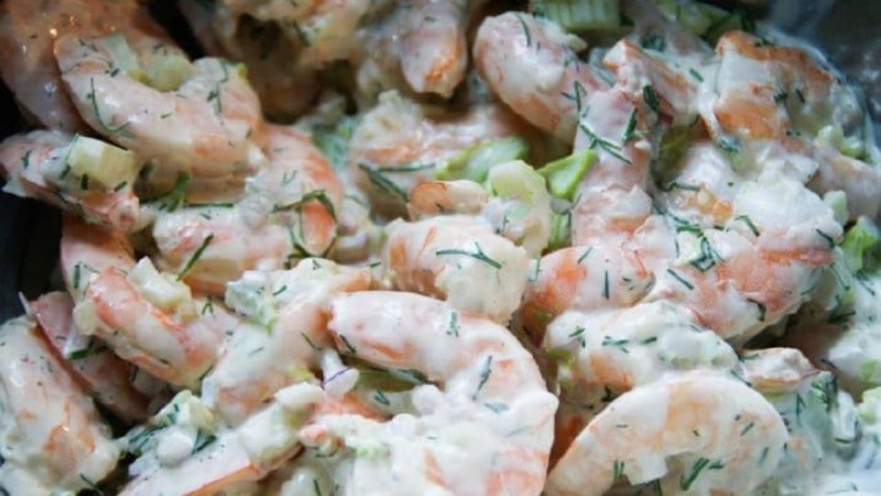 salad tôm cần tây sốt mayonnaise 4