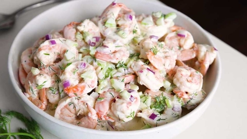 salad tôm cần tây sốt mayonnaise 5