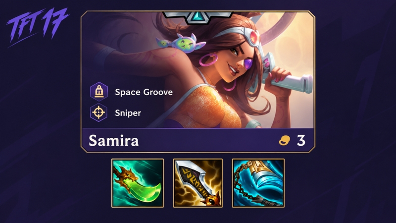 Hướng dẫn cách build đồ chuẩn cho Samira TFT mùa 17