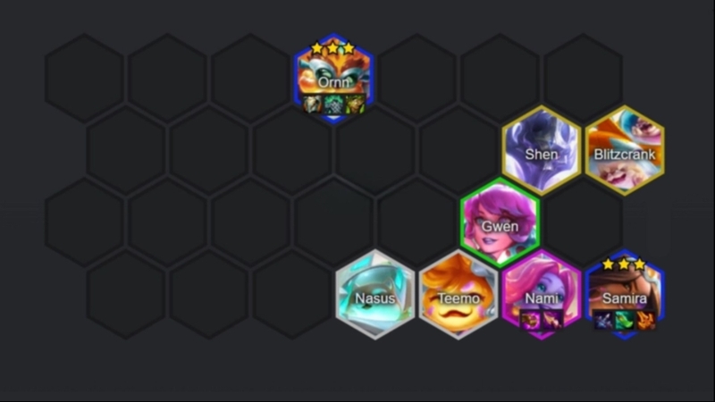 Đội hình Samira Ornn Reroll