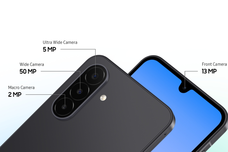 Galaxy A18 có ba camera 50 MP