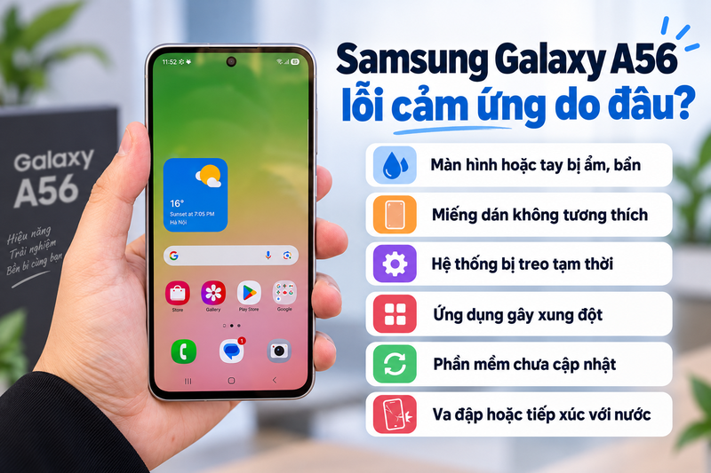 Samsung Galaxy A56 lỗi cảm ứng - hình 1