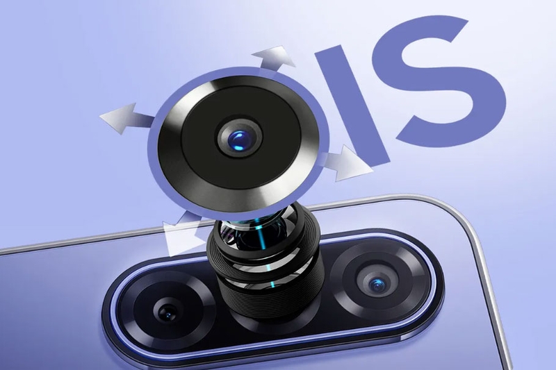 Camera 50 MP tích hợp OIS giúp Galaxy F70 5G hạn chế rung nhòe khi chụp ảnh và quay video.