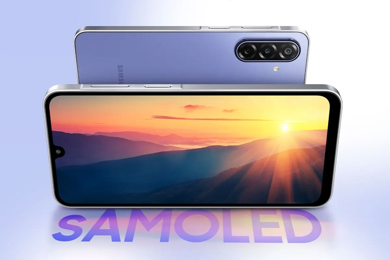 Màn hình Super AMOLED 120 Hz giúp Galaxy F70 5G hiển thị chuyển động mượt mà, màu sắc sống động.