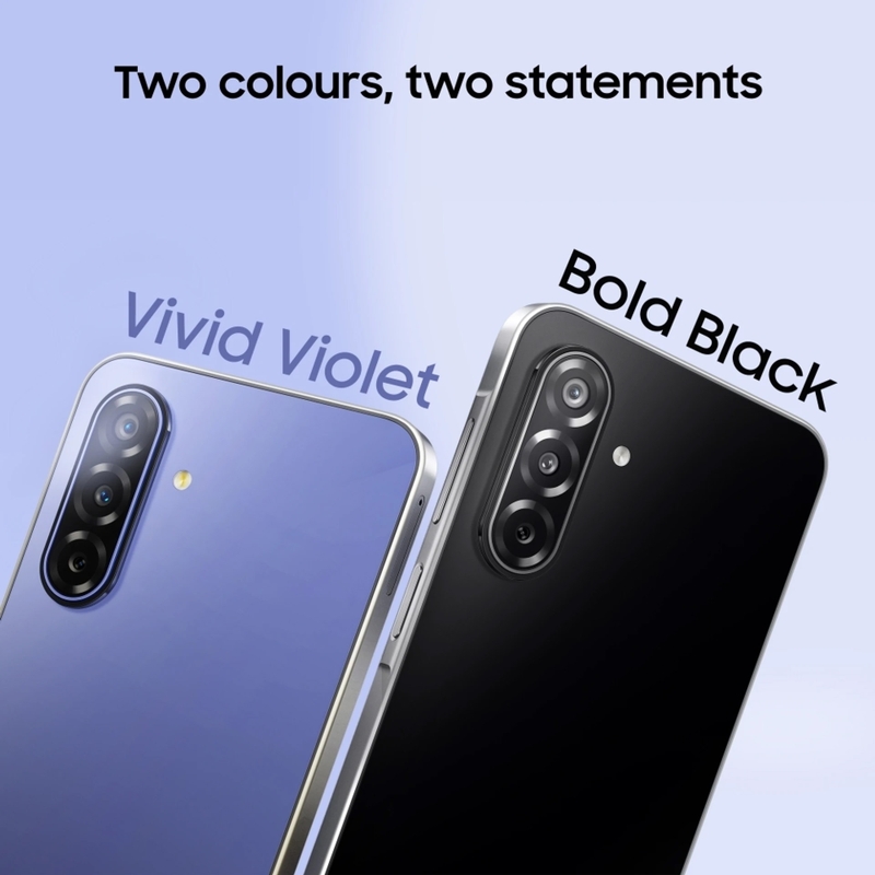 Galaxy F70 5G có hai tùy chọn màu, phù hợp với những sở thích khác nhau.