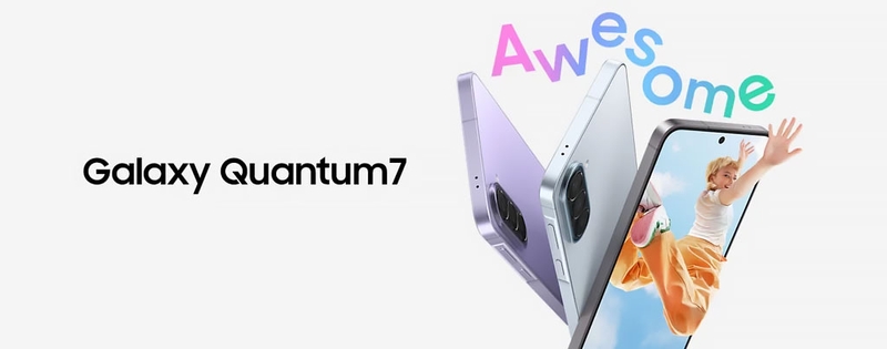 Màn hình 6,7 inch trên Samsung Galaxy Quantum 7 hỗ trợ độ phân giải Full HD+ và tần số quét 120 Hz.