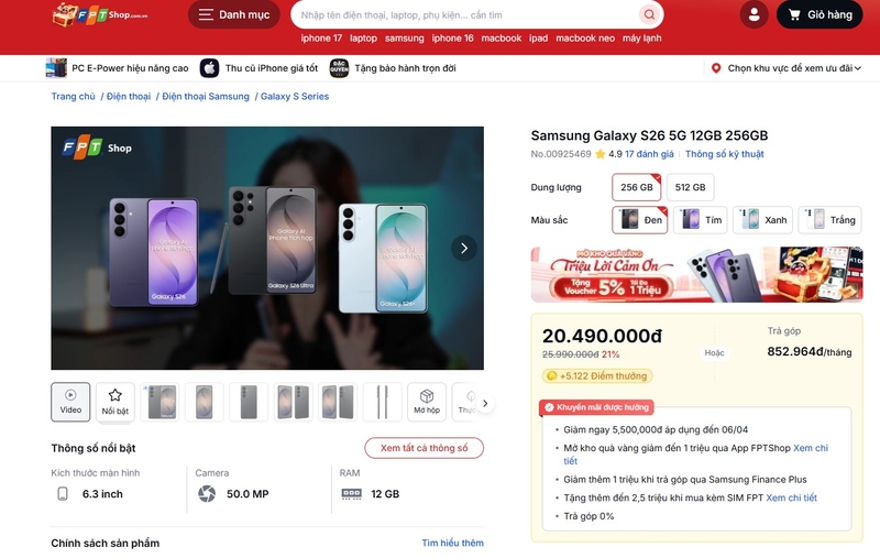Mua Samsung Galaxy S26 chính hãng ở đâu uy tín?