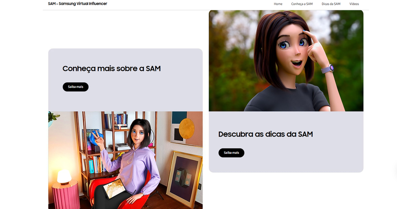 Trang truyền thông của Samsung Brazil