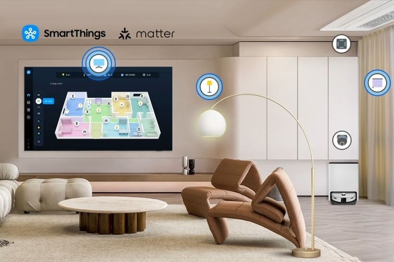 Điều khiển dễ dàng qua ứng dụng SmartThings