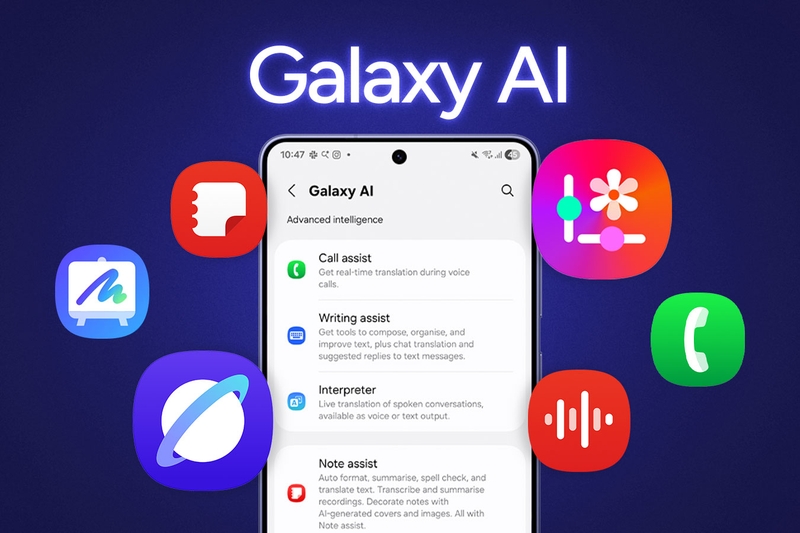 Galaxy AI trên Samsung Galaxy tích hợp nhiều công cụ AI hỗ trợ người dùng trong các tác vụ hằng ngày.