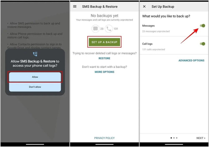 sao lưu tin nhắn SMS lên Gmail trên Android - Hình 4