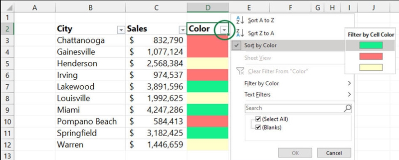 Mẹo sắp xếp dữ liệu trong Excel - 05