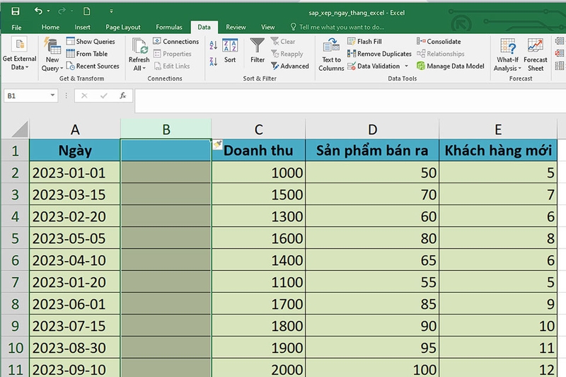 Sắp xếp thời gian trong Excel - Ảnh 11