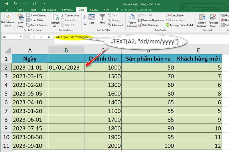 Sắp xếp thời gian trong Excel - Ảnh 12