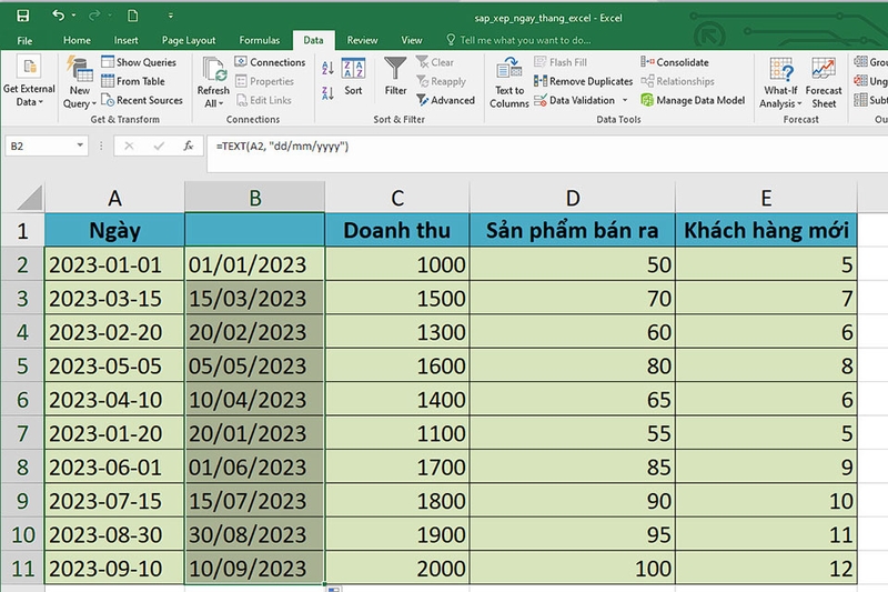 Sắp xếp thời gian trong Excel - Ảnh 13
