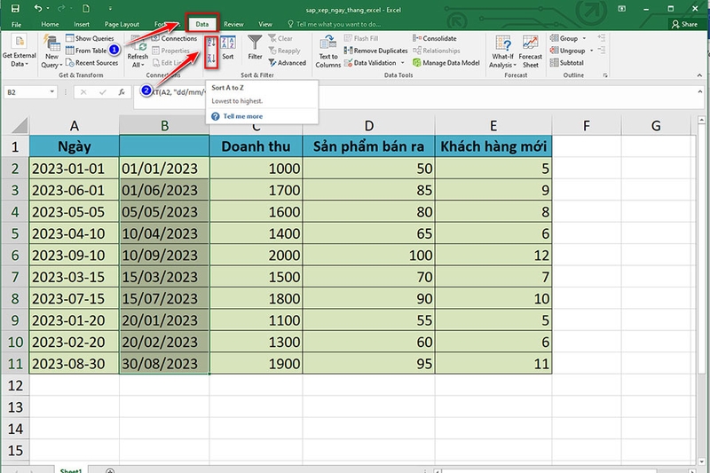 Sắp xếp thời gian trong Excel - Ảnh 14