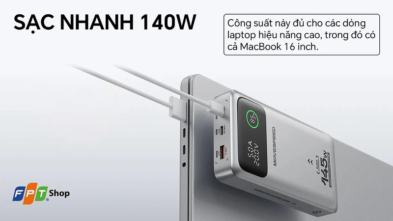 Pin sạc dự phòng 25000mAh MoveSpeed YSPBM25 145W