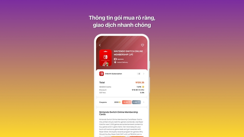 Giao dịch nhanh chóng và xử lý tự động ngay trên điện thoại