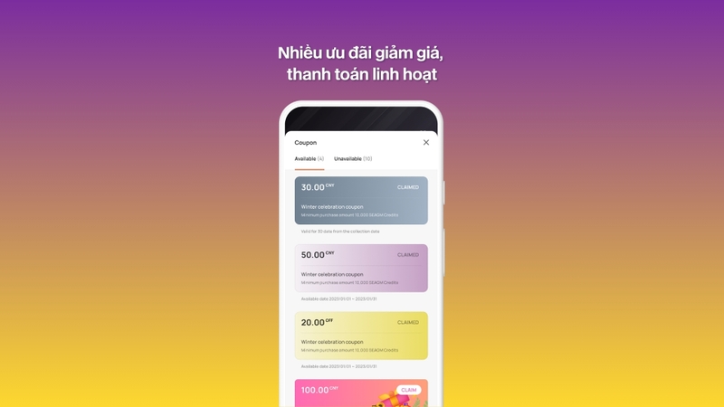 Hỗ trợ nhiều phương thức thanh toán trong ứng dụng