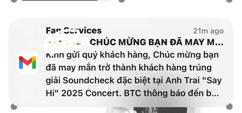 Cần lưu ý gì khi mua lại vé soundcheck hoặc send off?