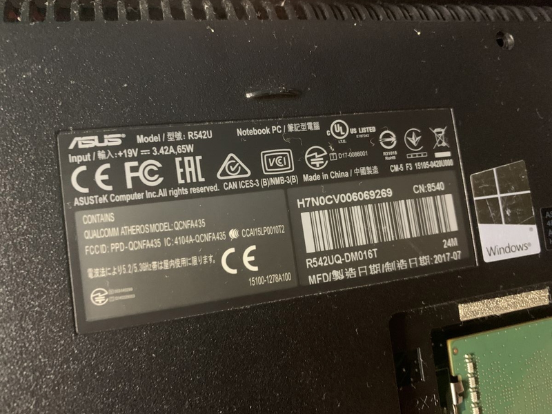 Serial number laptop dùng để kiểm tra thông tin gì 5