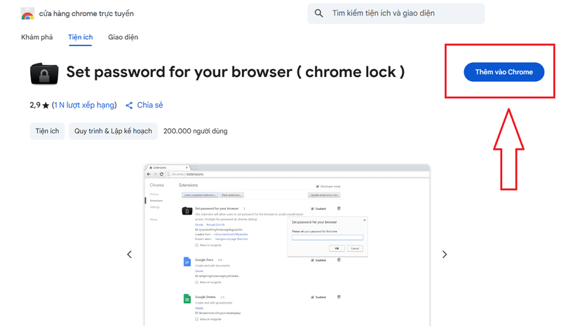 set password for your browser hình 2
