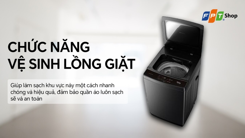 Chức năng vệ sinh lồng giặt của Sharp ES-TM125CN-BK
