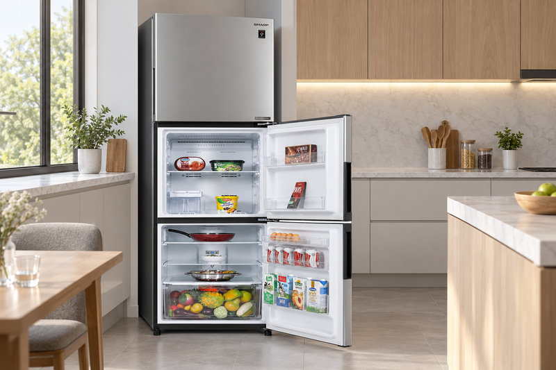 Đánh giá tủ lạnh Sharp 330 lít SJ-XP352AE-SL 4
