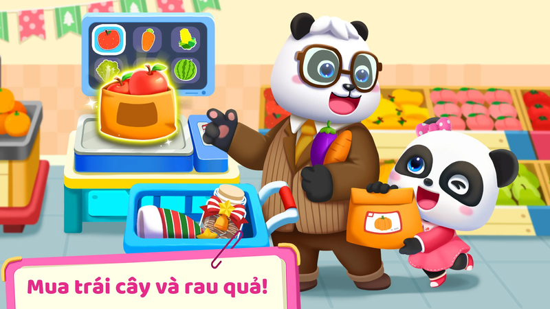 Lấy giỏ xách hoặc xe đẩy