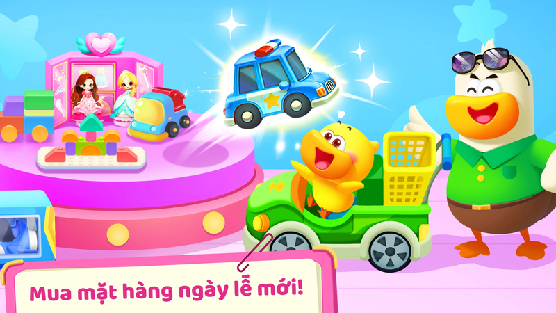Di chuyển vào siêu thị