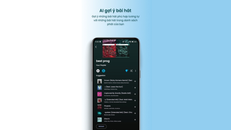 AI gợi ý bài hát