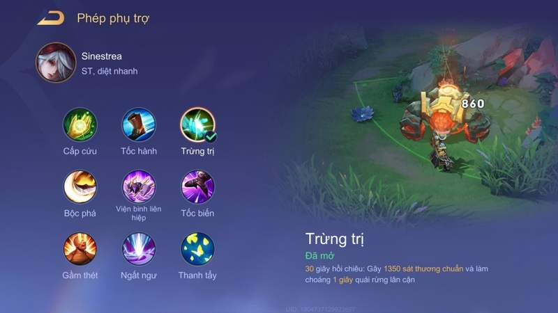 Phụ trợ phù hợp cho Sinestrea mới