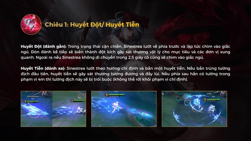 Chiêu 1 - Huyết Đột/Huyết Tiễn