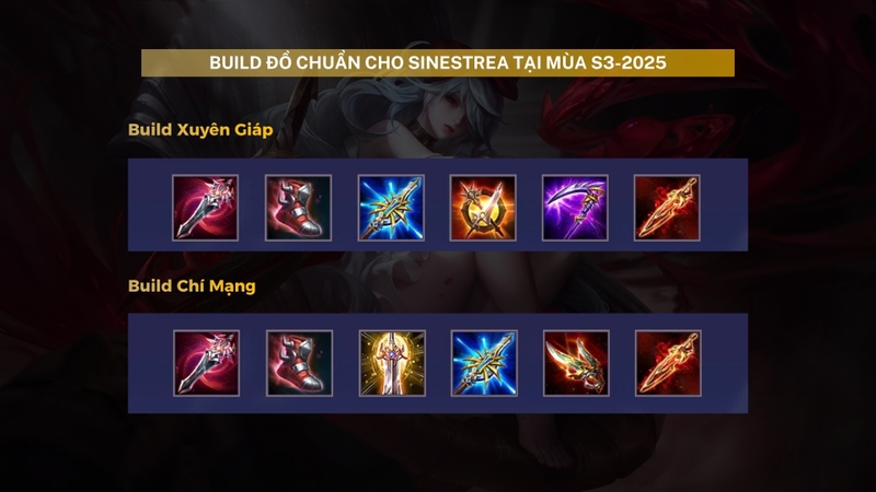 Build đồ chuẩn cho Sinestrea mới
