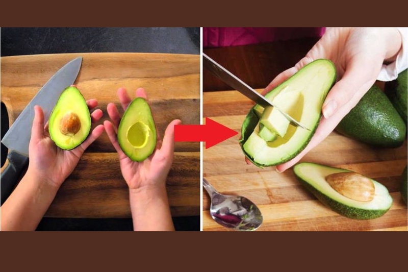 Sơ chế bơ để làm sinh tố bơ ca cao việt quất