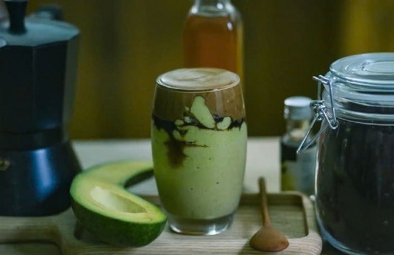 sinh tố bơ cà phê ảnh 2
