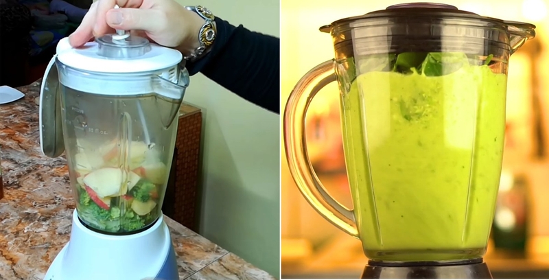 sinh tố bông cải xanh táo đỏ 4