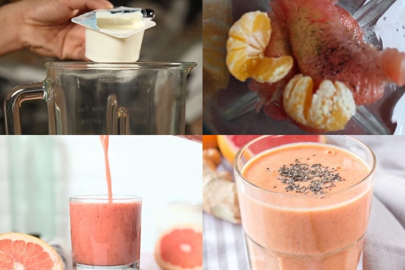 Cách chế biến sinh tố bưởi quýt lên màu đẹp, thơm ngon, không đắng