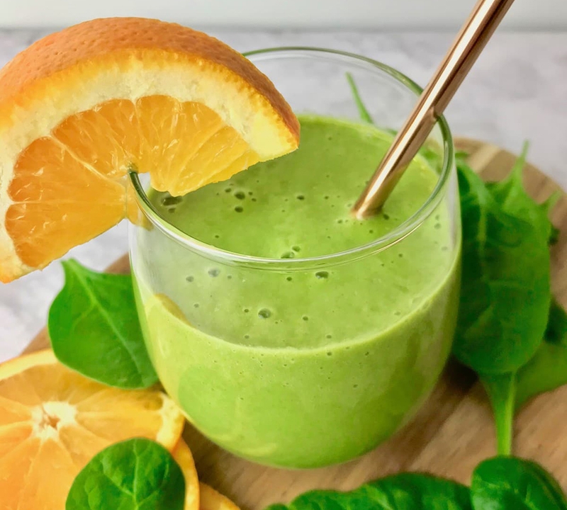 Sinh tố cải bó xôi - 09