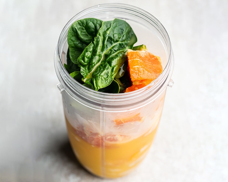 Sinh tố cải bó xôi - 04