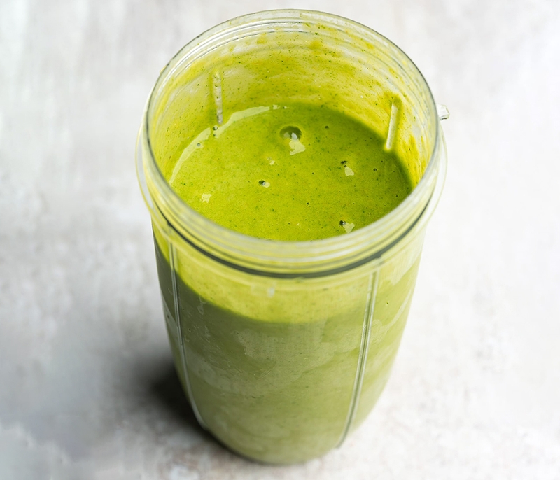 Sinh tố cải bó xôi - 03